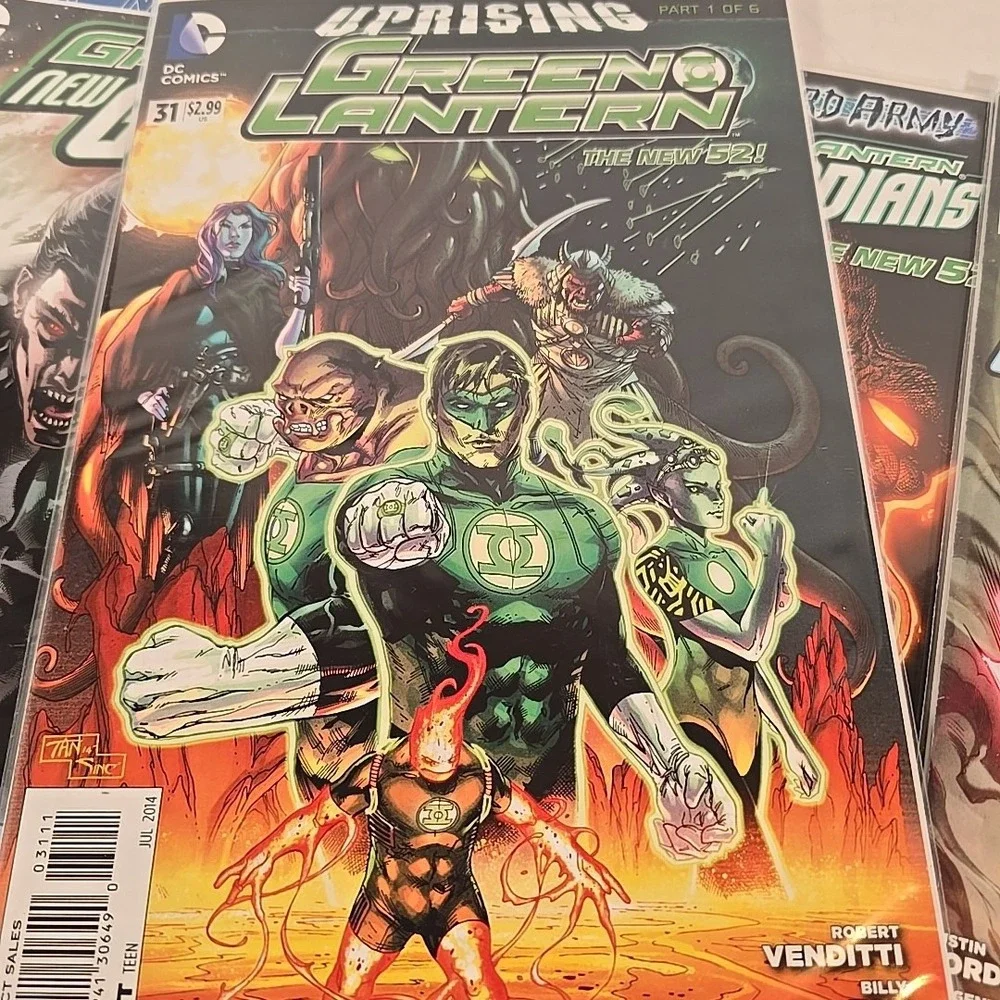 Green Lantern: Lot Of 7 The New 52! Corps Uprising Third Army New Guardians‎